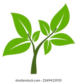 Tree illustration in flat style. simple tree icon in flat style. Can be used to design book covers, information boards, banners and tree day symbol icons.