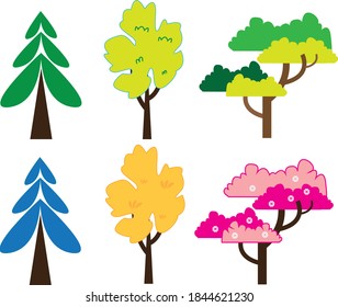 tree illustration icon vector plant