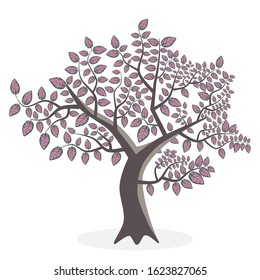 tree illustration isolated on white background. eps10