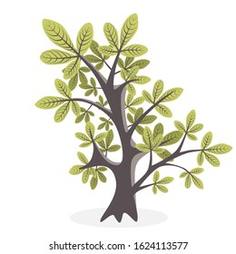 tree illustration isolated on white background. eps 10