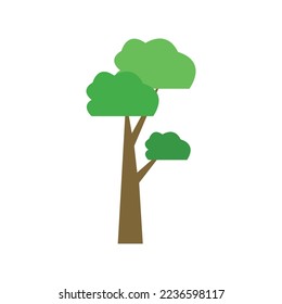 Tree illustration isolated on white background