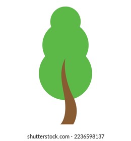 Tree illustration isolated on white background