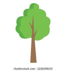Tree illustration isolated on white background