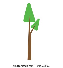 Tree illustration isolated on white background