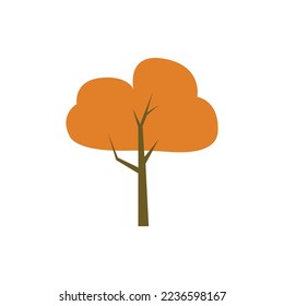 Tree illustration isolated on white background