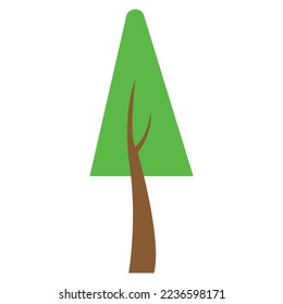 Tree illustration isolated on white background