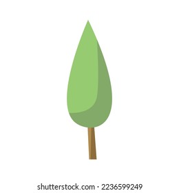 Tree illustration isolated on white background 