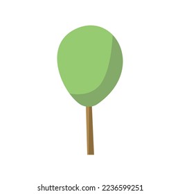 Tree illustration isolated on white background 