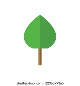 Tree illustration isolated on white background 