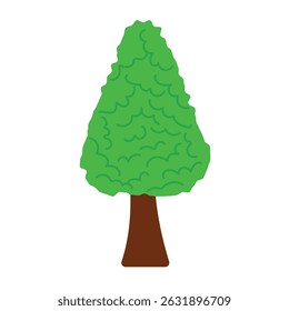ilustração em árvore. isolado no fundo branco