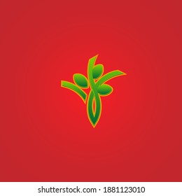 Baumillustration für einfaches Logo-Design
