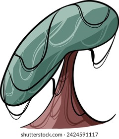 tree illustration with unique artline style