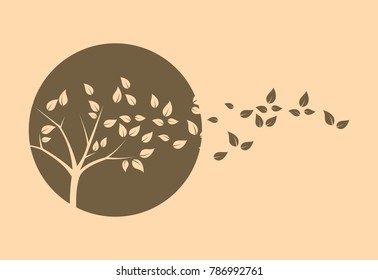 Tree Illustration Vector Autumn