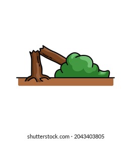 ilustraciones de árbol. Se puede usar para ilustrar cualquier tema de la naturaleza o estilo de vida saludable. vector de naturaleza