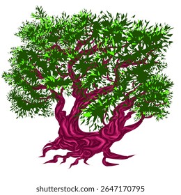tree image design with lush and beautiful leaves