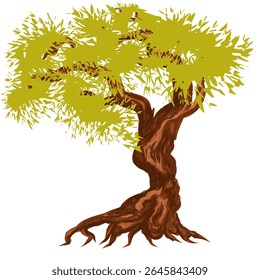 tree image design with thick and beautiful leaves