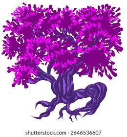 tree image design with thick and beautiful leaves