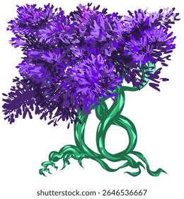 tree image design with thick and beautiful leaves