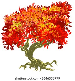 tree image design with thick and beautiful leaves