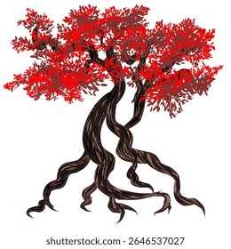 tree image design with thick and beautiful leaves