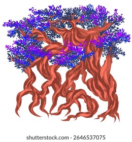 tree image design with thick and beautiful leaves
