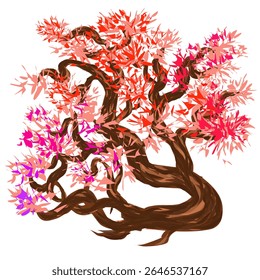 tree image design with thick and beautiful leaves