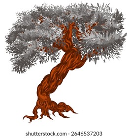 tree image design with thick and beautiful leaves