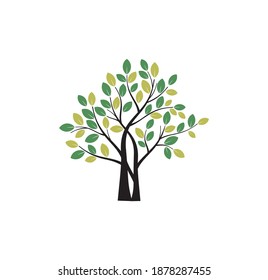 imagen de árbol para elementos de arte de pared y artesanías, estilo elegante del vector de árbol.