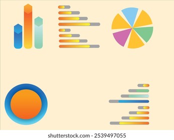 Tree infographic design. Infographic timeline background. A diagram of a set of steps