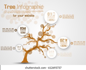 TREE INFOGRAPHIC MODERN ORANGE