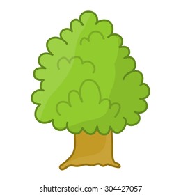 tree isolated illustration on white background