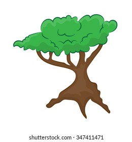 tree isolated illustration on white background
