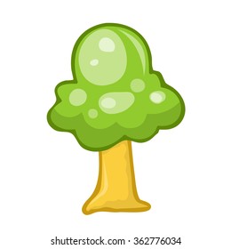 tree isolated illustration on white background