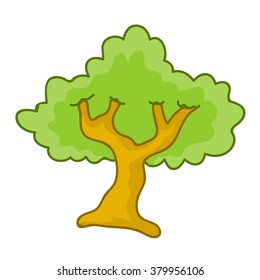 tree isolated illustration on white background