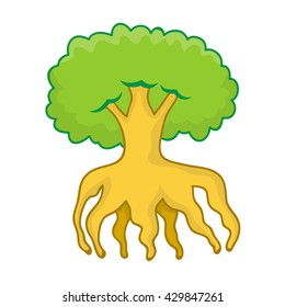 tree isolated illustration on white background