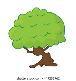 tree isolated illustration on white background
