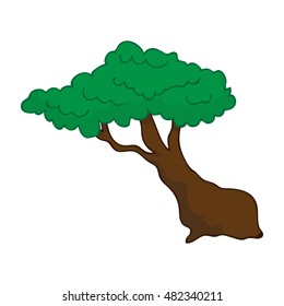 tree isolated illustration on white background