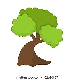 tree isolated illustration on white background