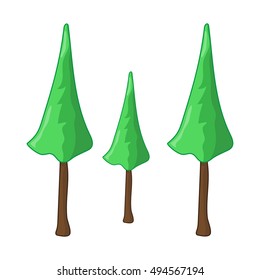 tree isolated illustration on white background