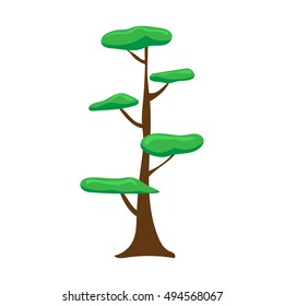 tree isolated illustration on white background