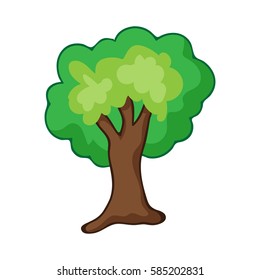 tree isolated illustration on white background