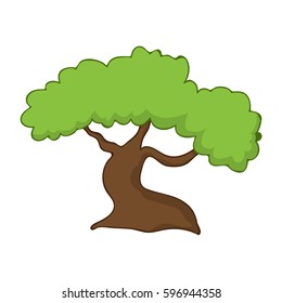 tree isolated illustration on white background