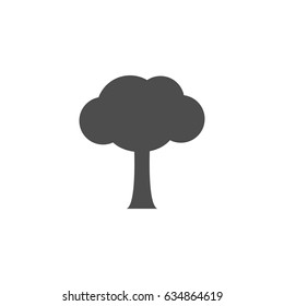 tree isolated, logo vector on white background