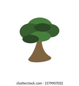 tree isolated nature symbol or icon, concept green.