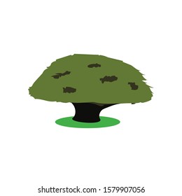 tree isolated nature symbol or icon, concept green.