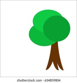 A tree isolated on white