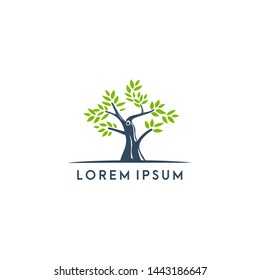 Tree isolated on a white background, Vector illustration