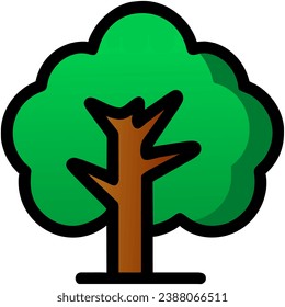 Tree Isolated on White Background vector