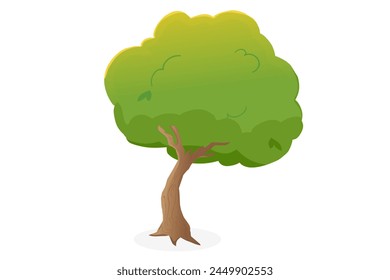 Árbol Aislado Sobre Fondo Blanco