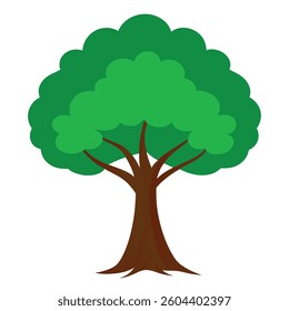 tree  isolated on white background vector illustration.